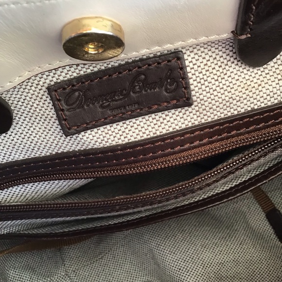 Dooney woven Barlow satchel basket weave embossed leather - Picture 16 of 16